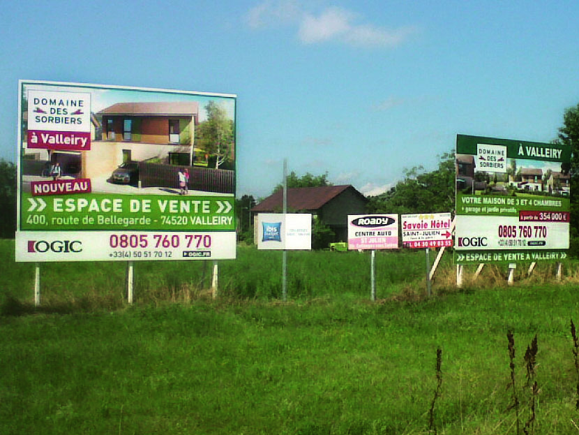 Panneaux publicitaires immobilier