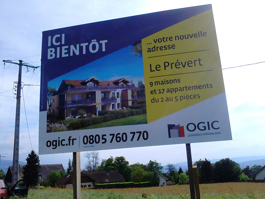 Panneaux promotion immobiliere